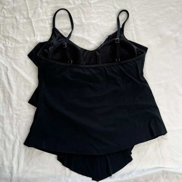 Magicsuit Black Tiered Slimming Tankini Bra Top Swimsuit size 12 - Picture 5 of 12